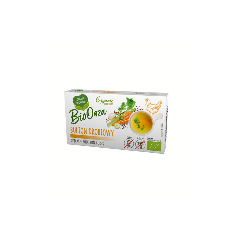 BioOaza ORGANIC GLUTEN FREE CHICKEN BOUILLON CUBES (6 x 11 g) 66 g