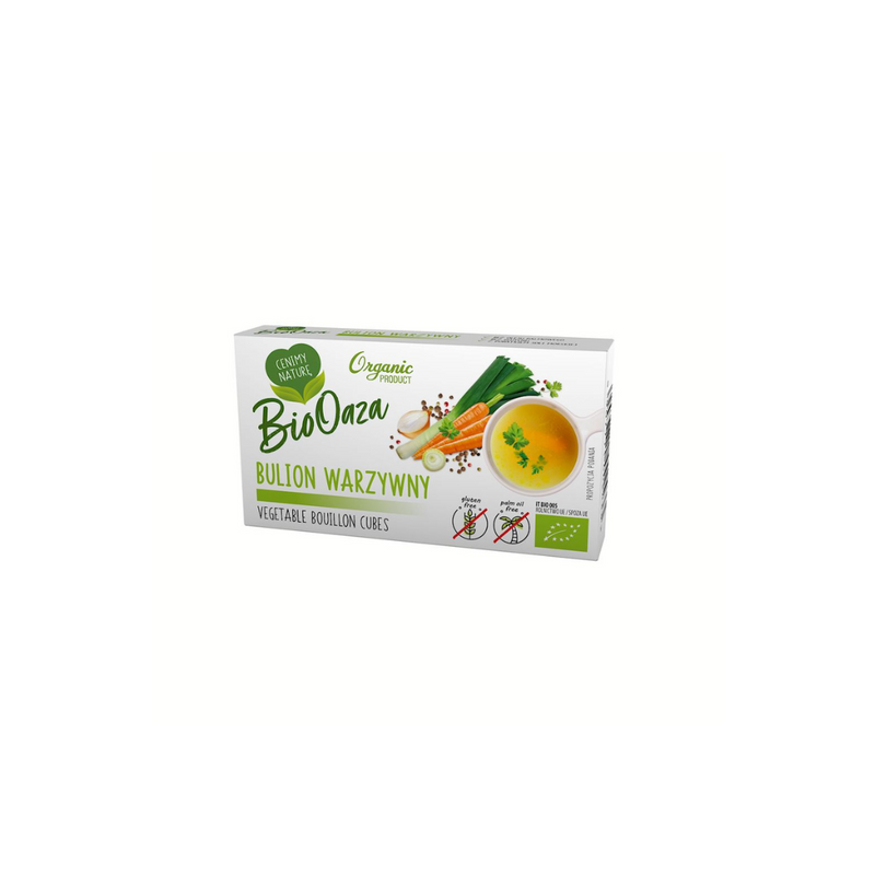 BioOaza ORGANIC GLUTEN FREE VEGETABLE BOUILLON CUBES (6 x 11 g) 66 g