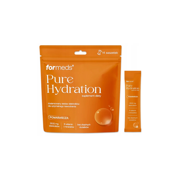 ForMeds Pure Hydration flavour Orange Electrolyte Powder Kit 14 sachets (134.7 g)