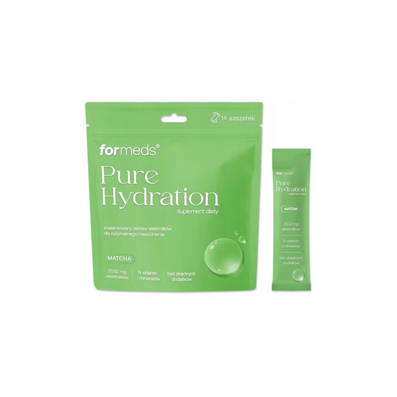 ForMeds Pure Hydration taste Matcha Electrolyte Powder Kit 14 sachets (110.6 g)
