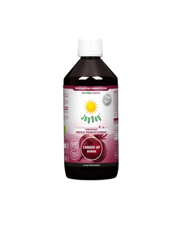 JOY DAY PROBIOTIC Concentrate CARDIO UP BEET Live bacteria ORGANIC, 500 ml / 33 servings