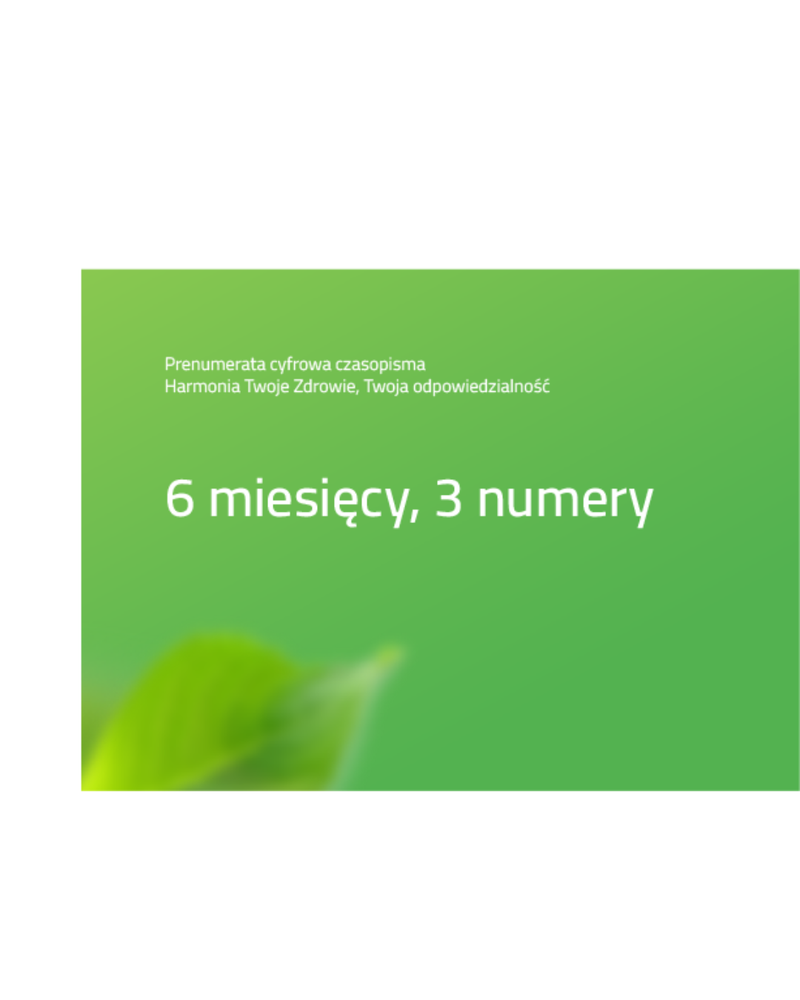 Prenumerata wydań papierowych – 6 miesięcy – 2025