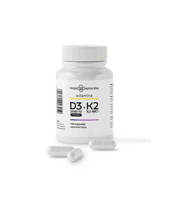 Moja Apteczka Vitamin D3 2000 IU + K2MK7 100μg – 100 capsules