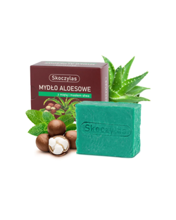Skoczylas New Aloe soap with mint and shea butter, 100g