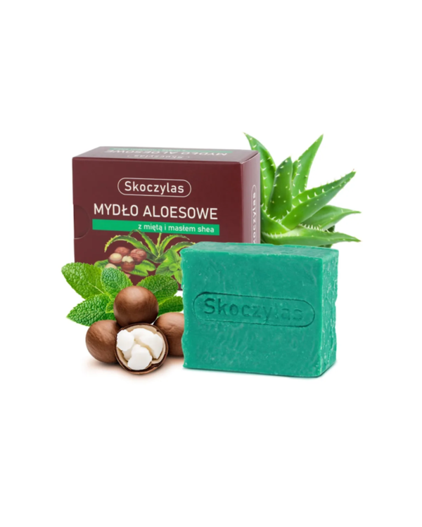 Skoczylas New Aloe soap with mint and shea butter, 100g