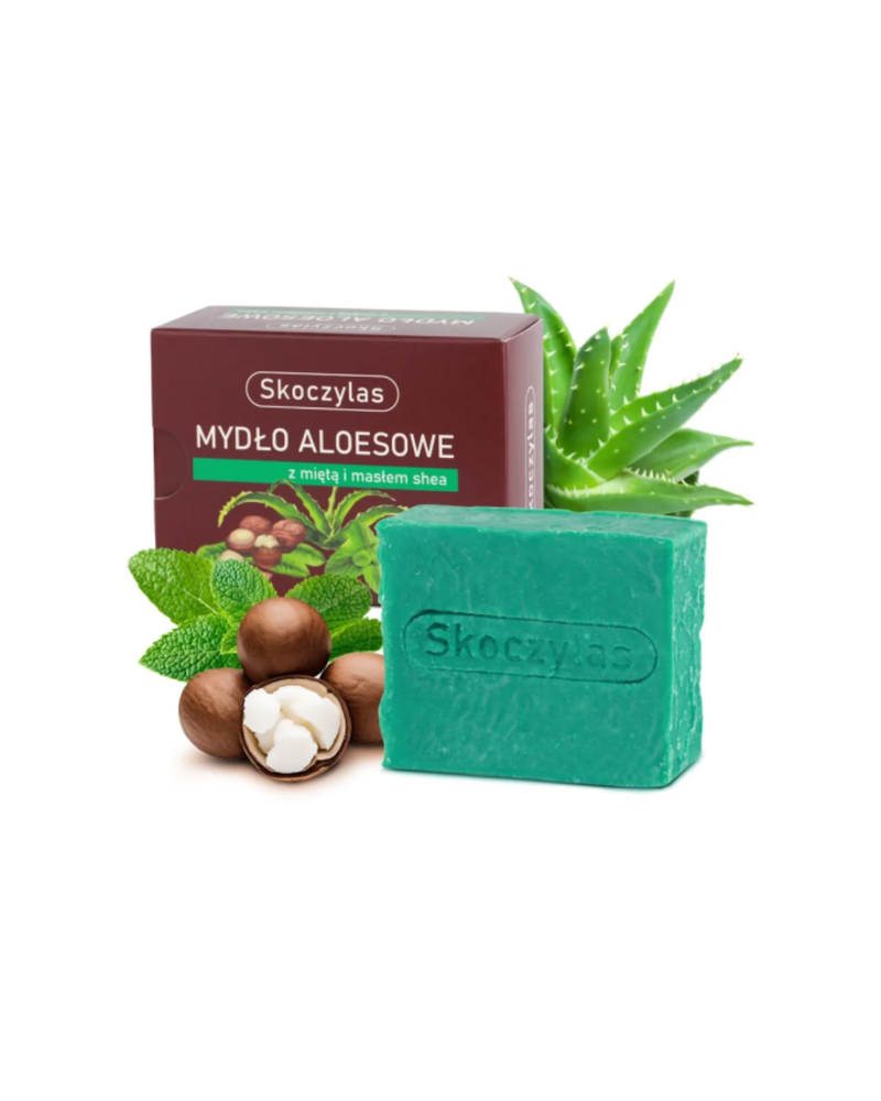 Skoczylas New Aloe soap with mint and shea butter, 100g