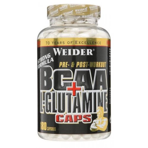 Weider BCAA + L-Glutamine Caps  - 180 caps