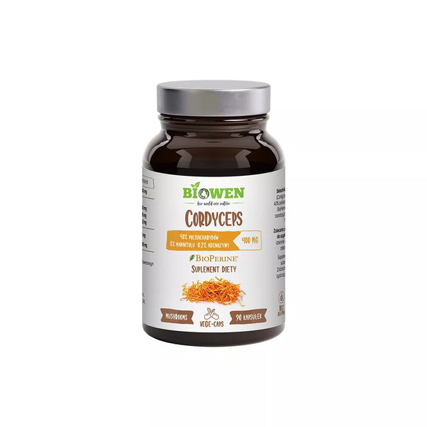 Biowen Cordyceps Sinensis Extract (CS-4) 400 mg 40% polysaccharides, 8% mannitol and 0.2% adenosine – capsules