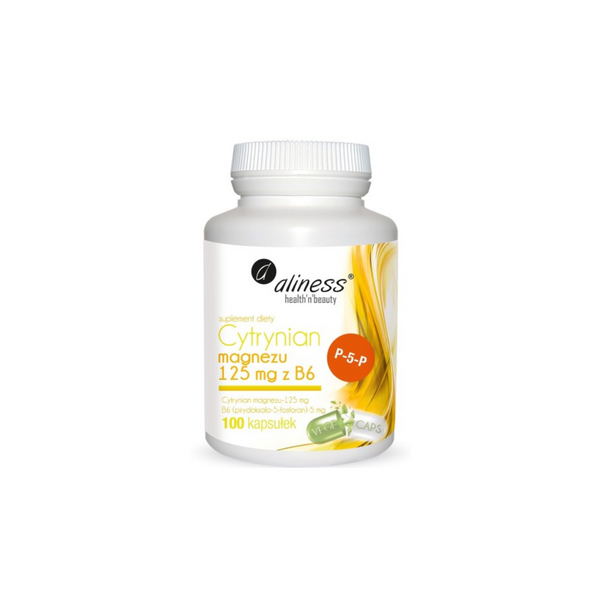 Aliness Magnesium Citrate 125 mg with B6 (P-5-P)