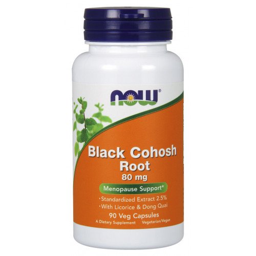 NOW Foods Black Cohosh Root, 80mg  - 90 vcaps