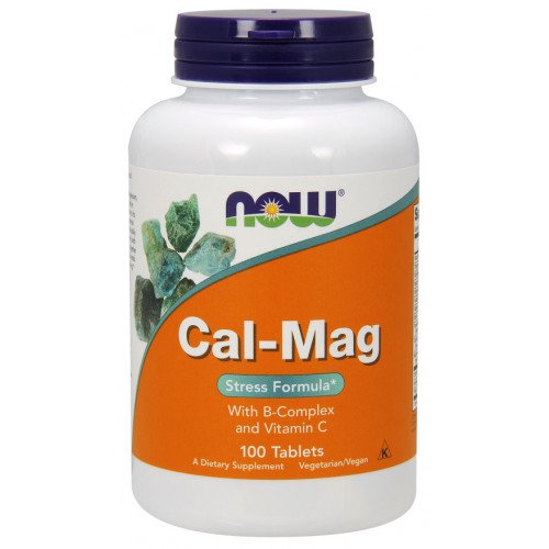 NOW Foods Cal-Mag with B-Complex and Vitamin C  - 100 tablets