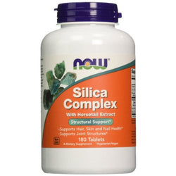 NOW Foods Silica Complex with Horsetail Extract  - 180 tablets