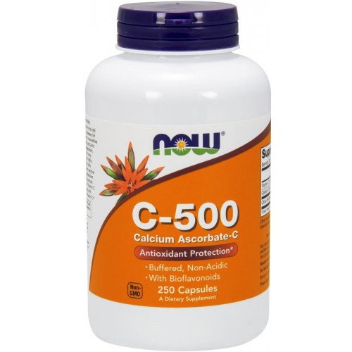 NOW Foods Vitamin C-500 Calcium Ascorbate-C  - 250 caps