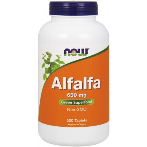 NOW Foods Alfalfa - 650mg  - 500 tablets