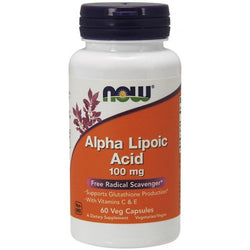 NOW Foods Alpha Lipoic Acid with Vitamins C & E - 100mg  - 60 vcaps