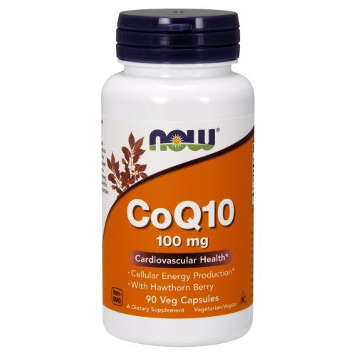 NOW Foods CoQ10 with Hawthorn Berry - 100mg  - 90 vcaps