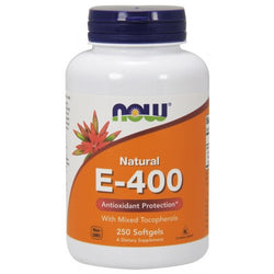 NOW Foods Vitamin E-400 - Natural (Mixed Tocopherols)  - 250 softgels