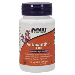 NOW Foods Astaxanthin, 4mg  - 60 veggie softgels