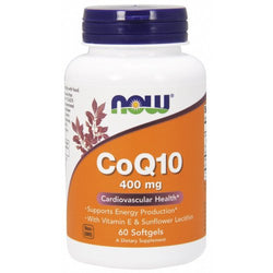 NOW Foods CoQ10 with Lecithin & Vitamin E - 400mg  - 60 softgels