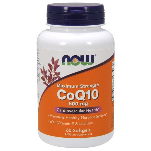 NOW Foods CoQ10 with Lecithin & Vitamin E - 600mg  - 60 softgels