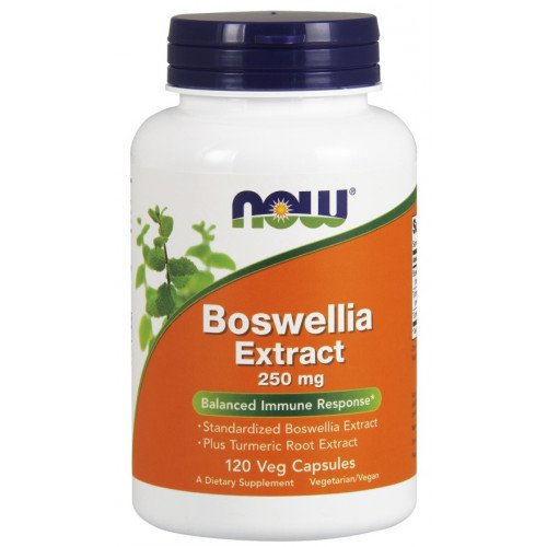 NOW Foods Boswellia Extract Plus Turmeric Root Extract, 250mg  - 120 vcaps