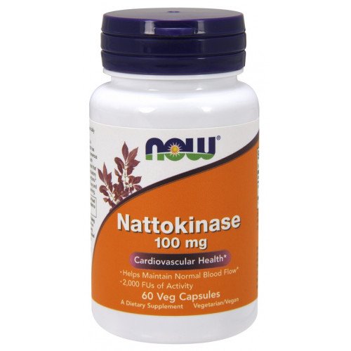 NOW Foods Nattokinase, 100mg  - 60 vcaps