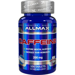 AllMax Nutrition Caffeine, 200mg  - 100 tablets