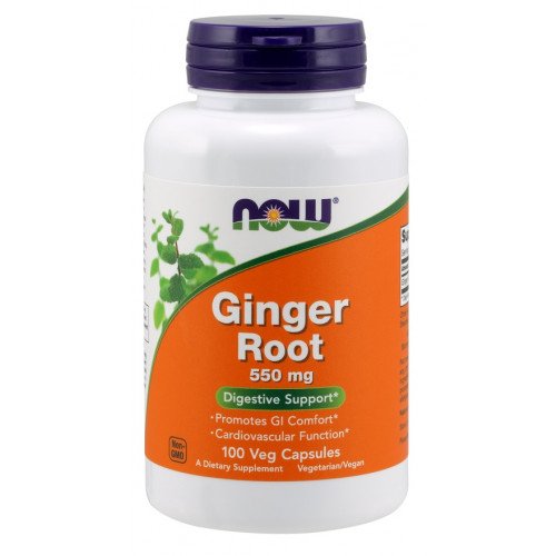 NOW Foods Ginger Root, 550mg  - 100 vcaps