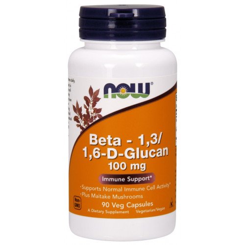 NOW Foods Beta - 1,3/1,6-D-Glucan, 100mg  - 90 vcaps