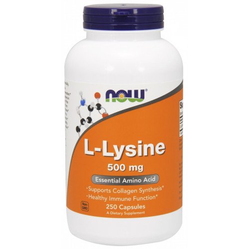 NOW Foods L-Lysine - 500mg  - 250 vcaps