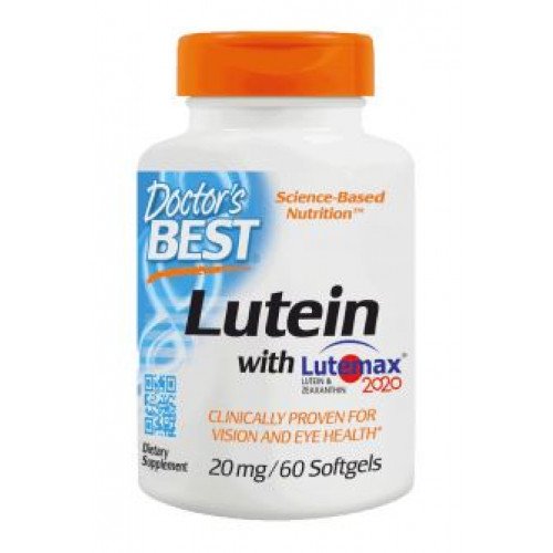 Doctor's Best Lutein with Lutemax, 20mg  - 60 softgels