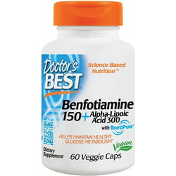 Doctor's Best Benfotiamine 150 + Alpha-Lipoic Acid 300  - 60 vcaps