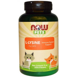 NOW Foods Pets, L-Lysine for Cats  - 226 grams