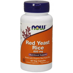 NOW Foods Red Yeast Rice - 600mg  - 60 vcaps