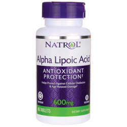 Natrol Alpha Lipoic Acid Time Release, 600mg  - 45 tablets