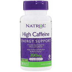 Natrol High Caffeine, 200mg  - 100 tablets