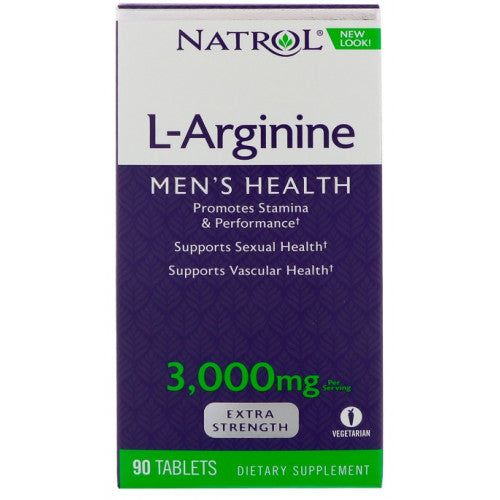 Natrol L-Arginine, 3000mg  - 90 tablets