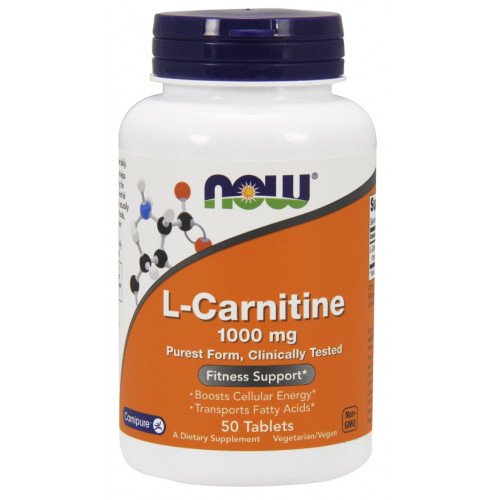 NOW Foods L-Carnitine - 1000mg  - 50 tablets