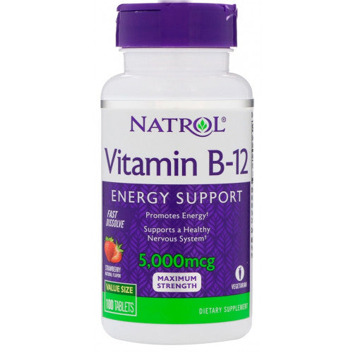 Natrol Vitamin B-12 Fast Dissolve, 5000mcg  - 100 tablets