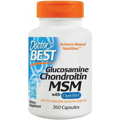 Doctor's Best Glucosamine Chondroitin MSM with OptiMSM  - 360 caps