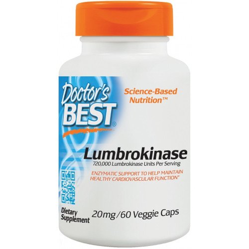 Doctor's Best Lumbrokinase, 20mg  - 60 vcaps