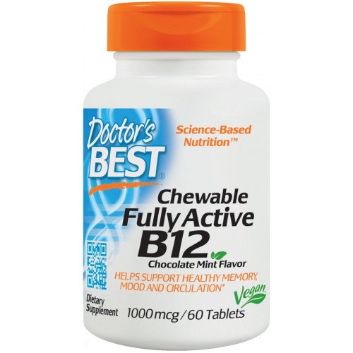 Doctor's Best Chewable Fully Active B12, 1000mcg  - 60 tablets