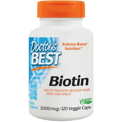 Doctor's Best Biotin, 5000mcg  - 120 vcaps