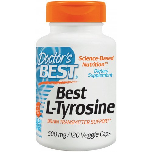 Doctor's Best L-Tyrosine, 500mg  - 120 vcaps