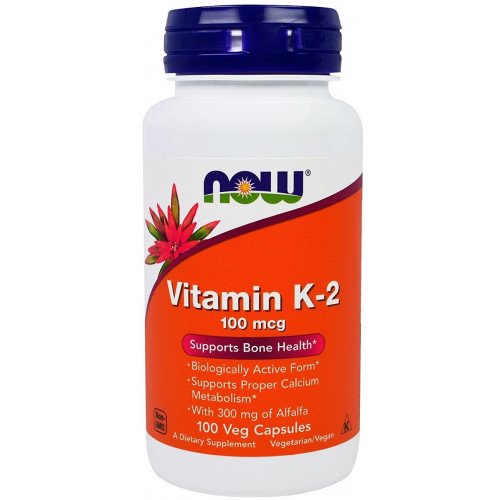 NOW Foods Vitamin K-2 - 100mcg  - 100 vcaps