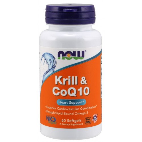 NOW Foods Krill & CoQ10  - 60 softgels