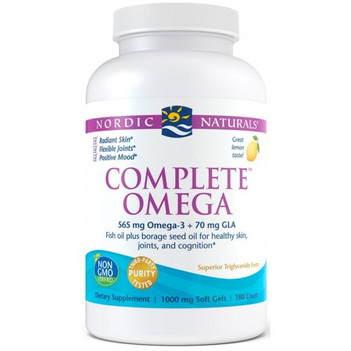 Nordic Naturals Complete Omega - 565mg Lemon  - 180 softgels