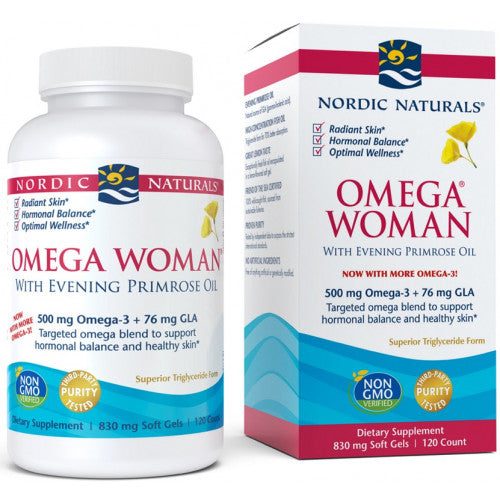 Nordic Naturals Omega Woman, 500mg  - 120 softgels