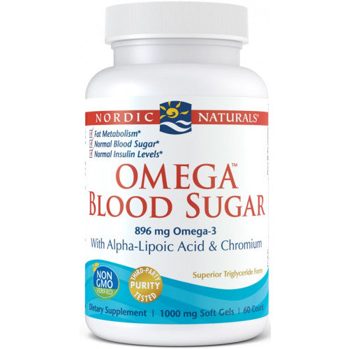 Nordic Naturals Omega Blood Sugar, 896mg  - 60 softgels