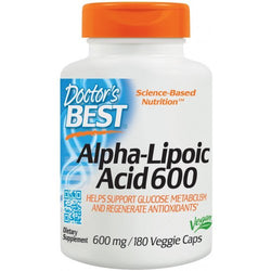 Doctor's Best Alpha-Lipoic Acid - 600mg  - 180 vcaps